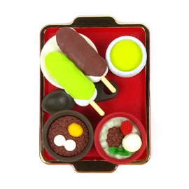 ブリスターパック おもしろ消しゴム あんみつ屋さん