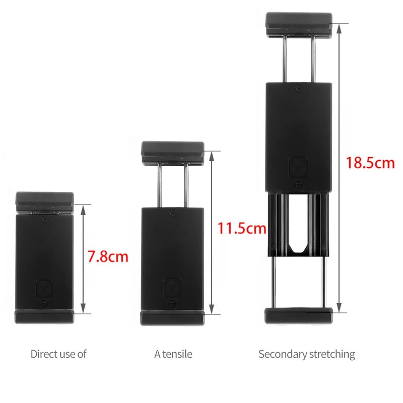 CS PRIORITY Smartphone Clip 1/4 Stativ Cold Shoe Mount Adapter