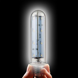 tento Lighting T10 LED Bulb 60W Clear Tubular, E26 Medium Base, Sub Zero Fridge and Freezer Lightbulb Replacement Aquarium UL Listed Energy Star Piano Long E26 Refrigerator Bulb (5000k)