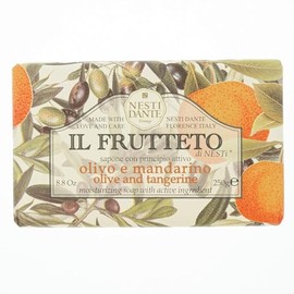 Nesti Dante Il Frutteto Jabón Iluminador con Principios Activos, Aceituna y Mandarina, 250 gr                                                         