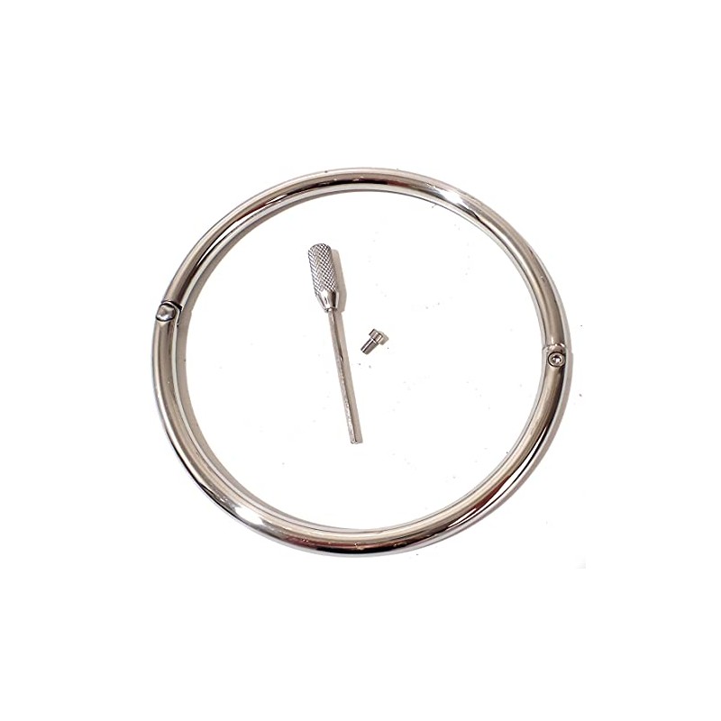 Cuffstore 19" Stainless Steel Slave Collar Locking Eternity Collar 24/7
