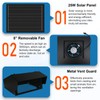 Bghdas 25W Solar Attic Fan, 8 Inch IP68 Waterproof Solar
