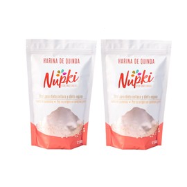 Nupki Harina de Quinoa 500g x2 Sin gluten, Fuente de proteína natural