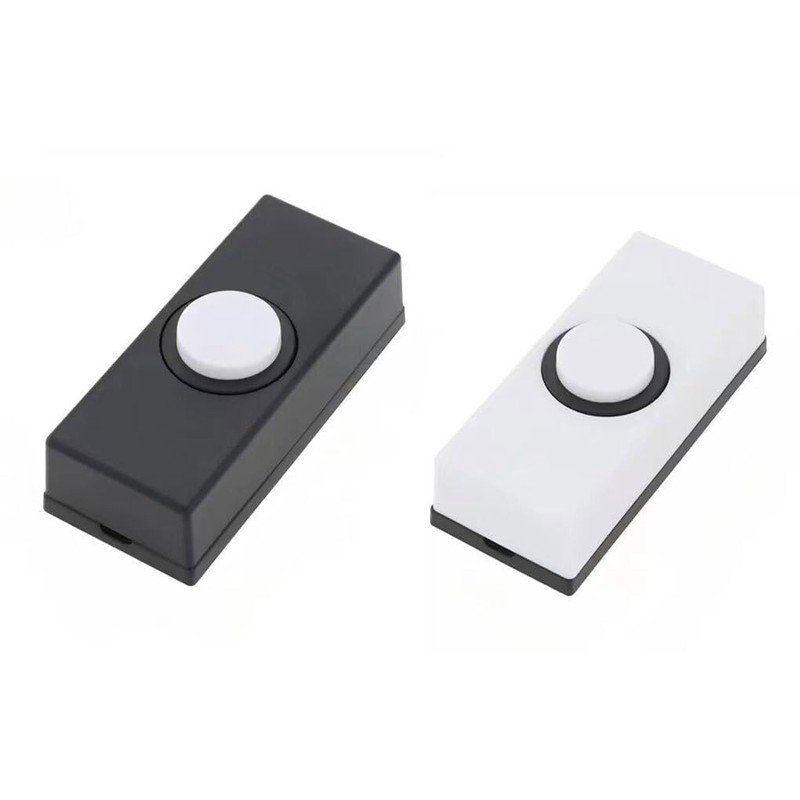 SUIOPPYUW ABS Doorbell Push Button Replacement For Convenient Installation Black