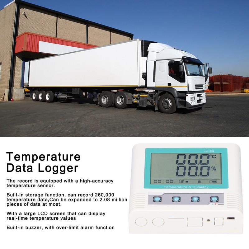 Temperature and Humidity Data Logger USB Built in Recorder LCD