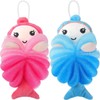 2 Pcs Bath Loofahs Kids Toddler Cute Cartoon Bath Sponges