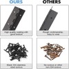 EYSOLD 16-Inch Black Continuous & Piano Hinges - 4 PCS