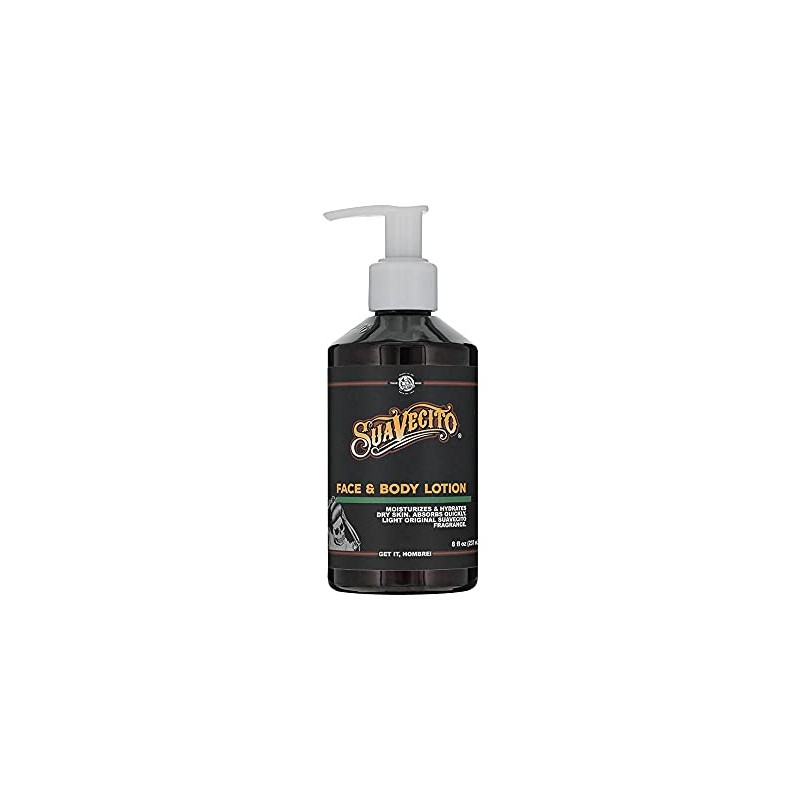 Suavecito Face & Body Lotion 8 oz. Pump Bottle -