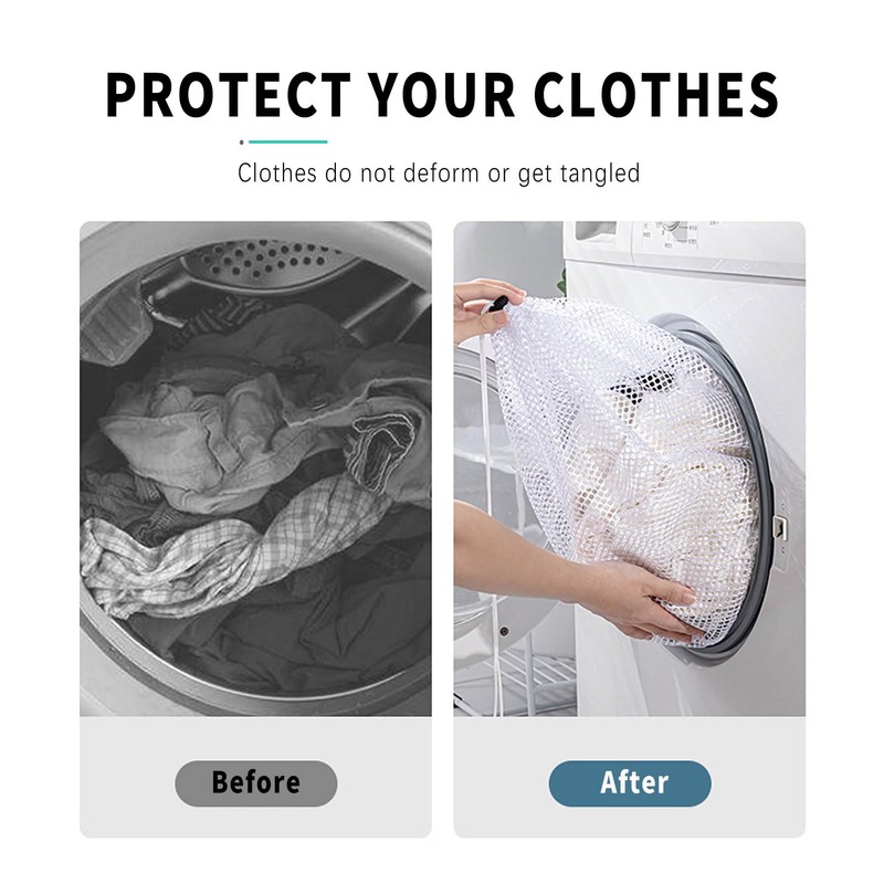 Net Laundry Bags 50 x 60 cm, 2 Pcs Mesh