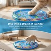 GYMMFK Tummy Time Water Mat,65cm Water Play Mat for Cats