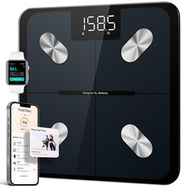 Etekcity Body Scale for Weight, Bathroom Digital Weighing Scale with BMI, Body Fat, Muscle Mass, Accurate Bluetooth Home User Health Equipment:_Black