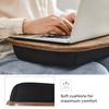 SONGMICS Lap Desk, Bed Tray, Laptop Table with Handle, Cushion,