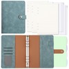 Ring Binder A5 Refillable, PU Leather Binder Notebook with 135
