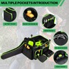 HTZSSON Chainsaw Carrying Case, Compatible with Greenworks, EGO, Dewalt, 14