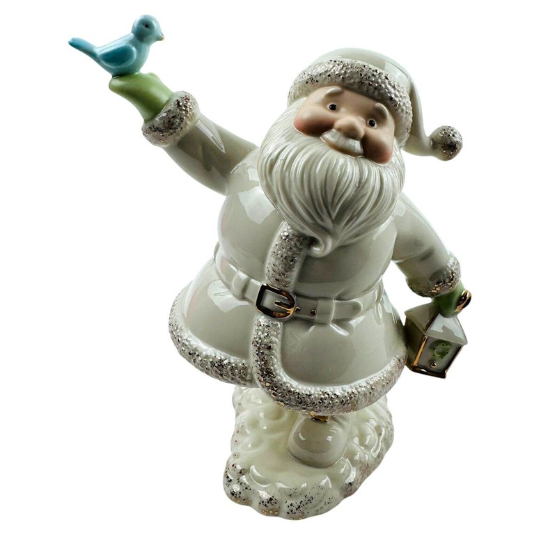 Lenox STROLLING WITH SANTA Holiday Figurine 7" tall Brand New