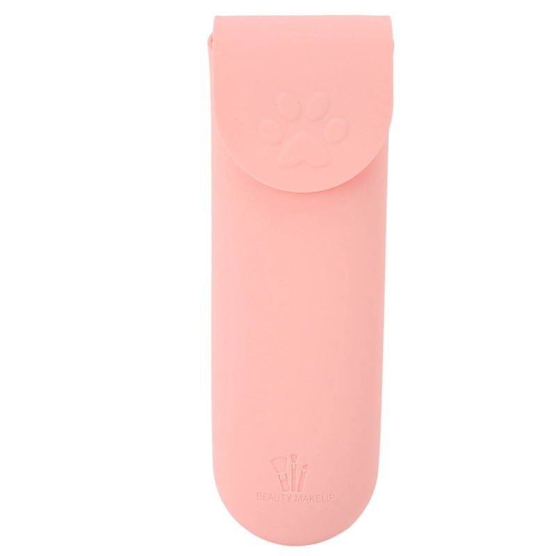 Silicone Makeup Organizer Waterproof Dustproof Portable Large Capacity Soft Flip