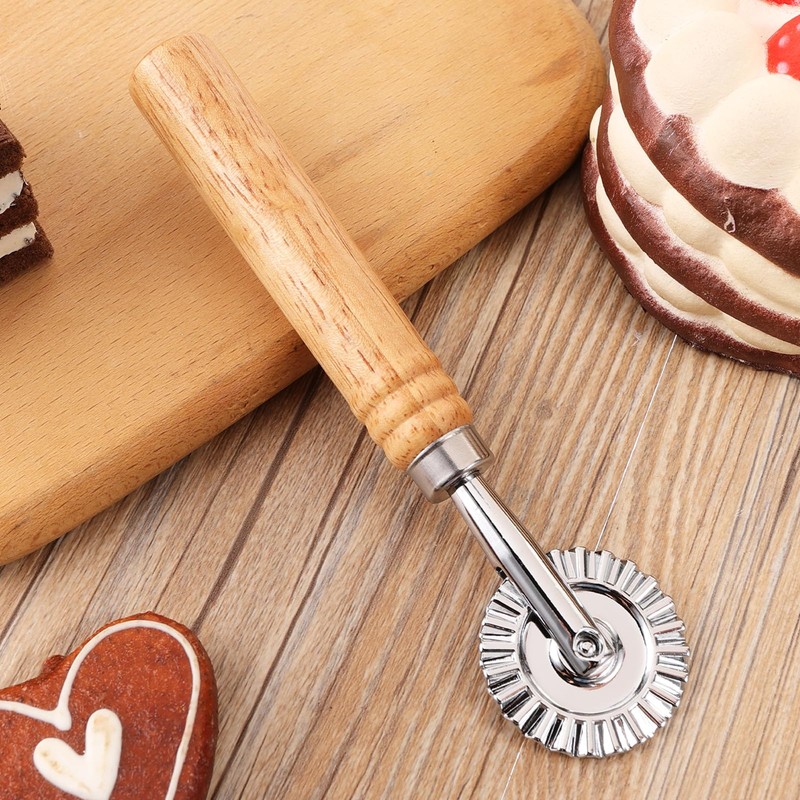 JJUNW Pasta Cutter Wheel, Ravioli Cutter Wheel with Roller, Dumpling