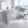 Leonado Vicenti Warm Winter Bed Linen Set Christmas Tree Green