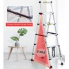 Multi-Purpose Folding Ladder 2M/2.3M, Folding Step Ladder Aluminum Ladder Multi-Position