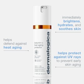Dermalogica Biolumin-C Heat Aging Protector SPF 50, Daily Face Moisturizer with Sunscreen - Defend Signs of Skin Aging, 15ml