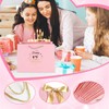 Pink Sweet 10th Birthday Gift Bag with Greeting Handles and
