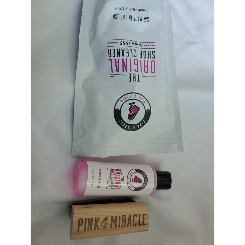 Pink Miracle 2x Pink Miracle Shoe Cleaner Kit w/ Bottle