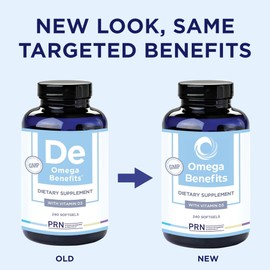 DE Omega 3 Supplement - 240 Softgels, 60-Day Supply - rTG Omega 3 Fatty Acids with 1680mg EPA, 560mg DHA & Vitamin D for Skin, Joint, Eye & Heart Health