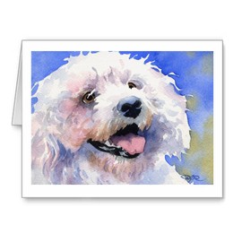 DJ Rogers Fine Art Bichon Frise - Set of 10 Note Cards With Envelopes