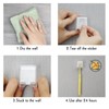 4 PCS Toothbrush Holder Wall Mounted with Cover for Bathroom,