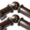 A&F Rod Décor - Spin 13/16" Double Bay Window Curtain