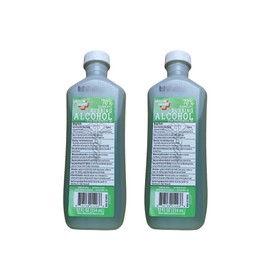 Isopropyl Alcohol 70% Solution with Wintergreen, 12 oz Bottle, Set of 2