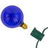 Northlight 10-Count Blue G50 Globe Christmas Patio Lights- 9ft, Green