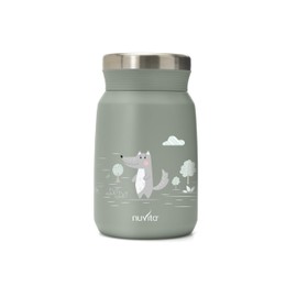 Nuvita 4472 Thermos Flask for Hot and Cold Food, Thermal Container for Hot Food, Baby Food Container, Thermal Container for Children, Thermal Container for Children, Sage Green