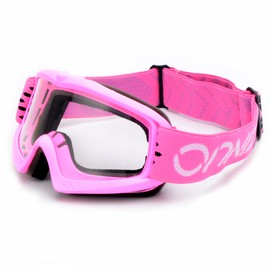 ZJNUO Kids Teens Child Youth ATV Dirt Bike Goggles Motorcycle Motocross Off Road Riding Racing Cycling Goggle for Boys and Girls (Pink)
