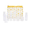 MIAMICA Lemon Women's TSA Compliant Travel Bottles and Toiletry Bag