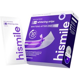 V34 Teeth Whitening Strips – Purple Tooth Stain Treatment, Whitening and Color Correction for Stains, Safe and Effective for Teeth Brightening, 14 Strips