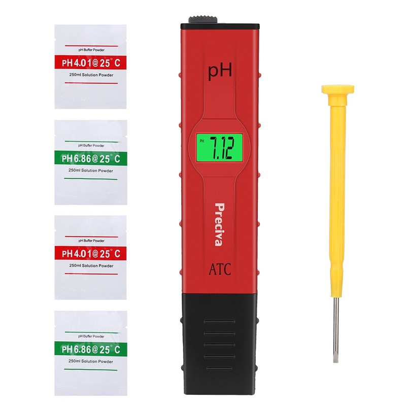 PH Meter Tester Preciva 0.01 Resolution Digital Automatic Water PH