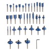 Router Bit Set- 35 Piece Kit with ¼” Shank and