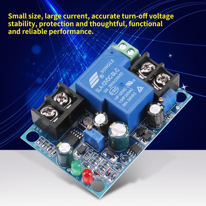Akozon 30A Automatic Charger Controller Module YX-1708 Excessive Protect Board