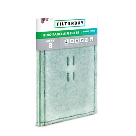 Filterbuy 24x16 Ring Panel Air Filter, 2-Ply MERV 8 HVAC AC Furnace Filters Replacement (1-Pack)