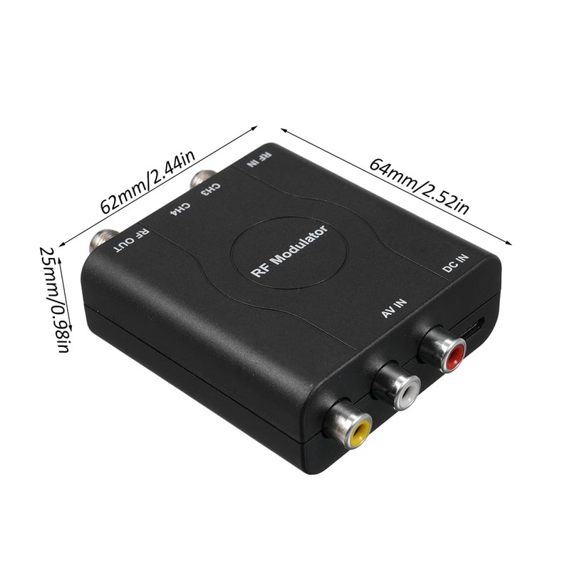 Fahgaer RF Modulator AV to RF Converter M61A AV TO