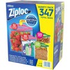 Ziploc Gallon, Quart, Snack & Sandwich Bags (Variety 347 Bags)