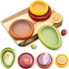 HANR Silicone Fruit Storage Box,Silicone Fruit and Vegetable Storage Containers