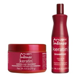Kit Anven Intess Shampoo + Mascarilla Tratamiento Keratin