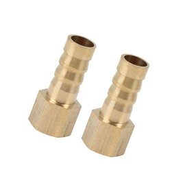 Motoforti 8mm Hose ID 1/8'' NPT Female Brass Hose Barb Fitting for Car 2pcs Long-lasting