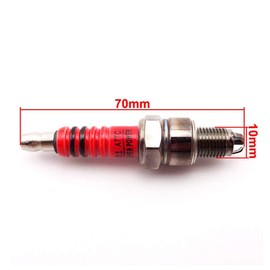 TC-Motor 10pcs Performance 3 Electrode Ignition Spark Plug A7TC High Racing For 50cc 70cc 90cc 110cc 125cc Pit Dirt Bike ATV Quad Moped Scooter Moped XR CRF KLX Taotao SSR Kazuma Roketa