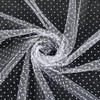 PH PandaHall 2.3m White Polka Dots Tulle Fabric 1.6m Wide