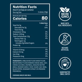 John Wm. Macy - Garlic Romano CheeseSticks - Hand Crafted, Non GMO, and Nothing Artificial - Made with Real Cheese - 4 oz. Cartons - 3 Pack