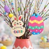 KENJOVIVO Artificial Easter Spray Vine with Pastel Easter Eggs and