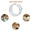 Frjjthchy 6 Pcs Stainless Steel Bead Side Napkin Rings Delicate